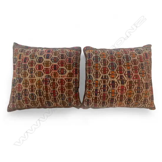 A pair of Baluch cushions,